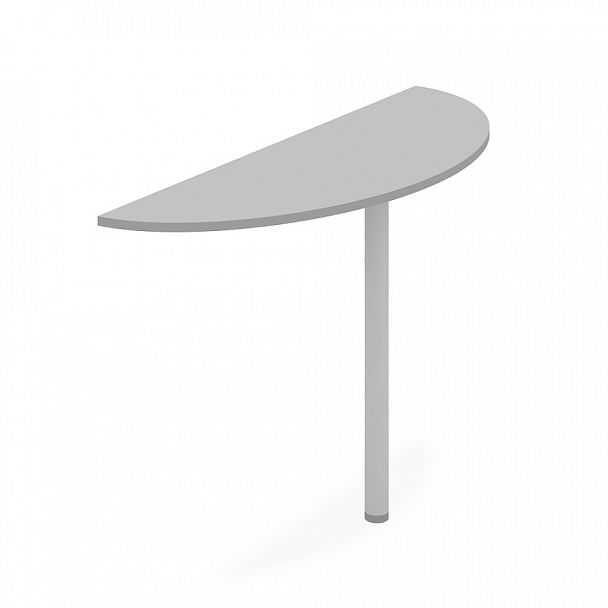 Брифинг приставка, столешница 18 мм "Логистика"  ПК-ЛОГ-ПР122Х41-В1-19 серый - Вид 1