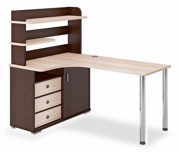 Стол компьютерный Домино СР-165М Венге/Карамель левый - Вид 1