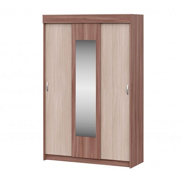 шкаф-купе Бассо ясень шимо темный/ясень шимо светлый - Вид 1