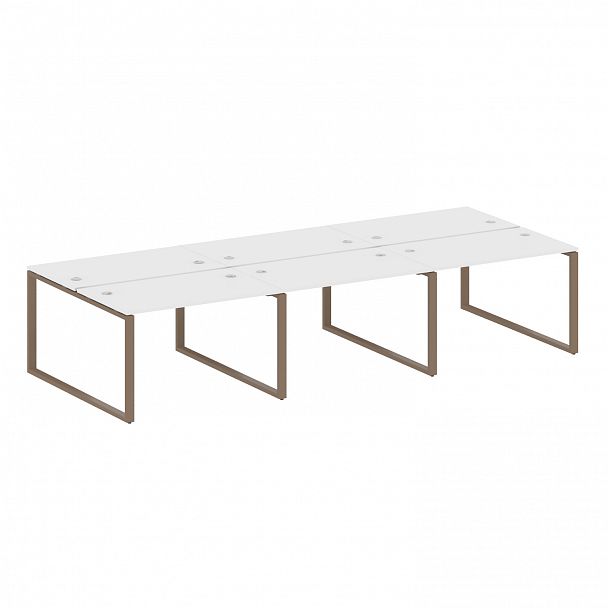 Рабочая станция "Metal System" БО.СМ-6.2 белый/мокко - Вид 1