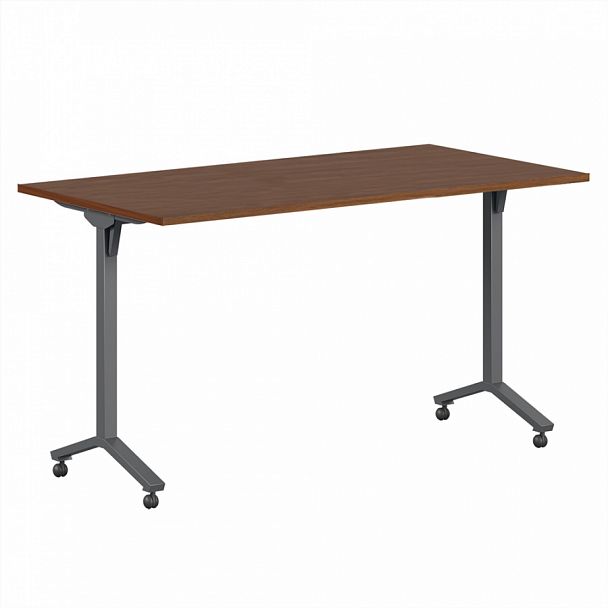 Стол мобильный складной Trend Metal 160x72x75 орех - Вид 1