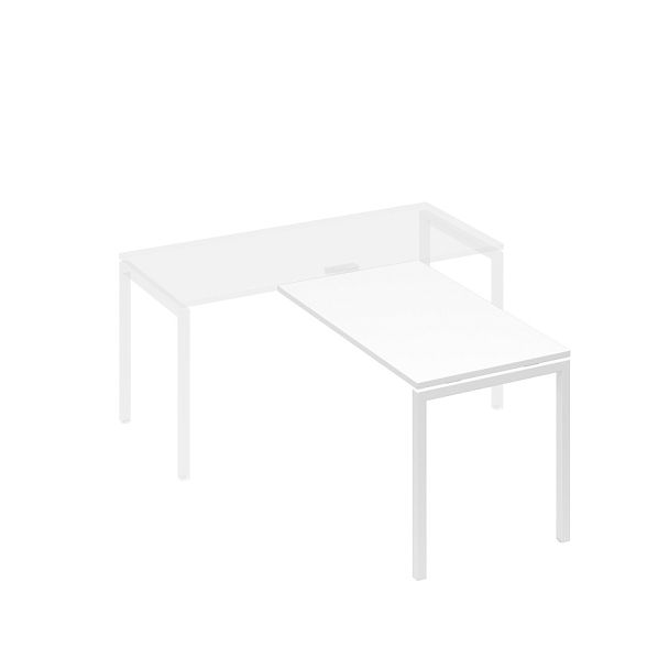 Брифинг-приставка каркас DUE металлический A4 А4 Б2 074 БП белый премиум / металлокаркас белый - Вид 1