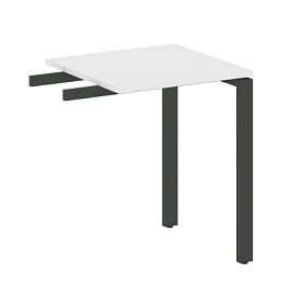 Metal System Приставной элемент на П-образном м/к БП.ПР-1 Белый/Антрацит металл 600*600*750 - Фото предпросмотра