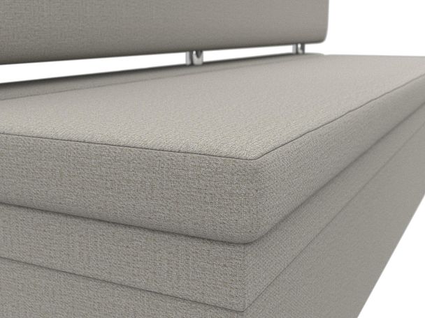 Диван кухонный прямой Стайл Рогожка бежевый - Вид 4