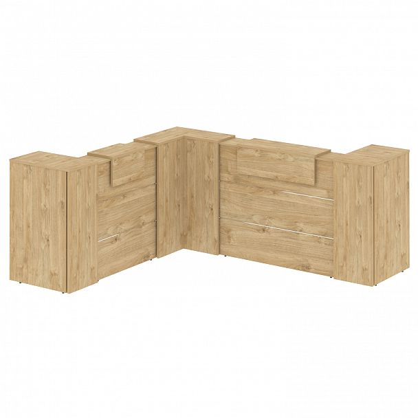 Ресепшн Г-образный "Onix" O.R-K-33 тиквуд светлый - Вид 2