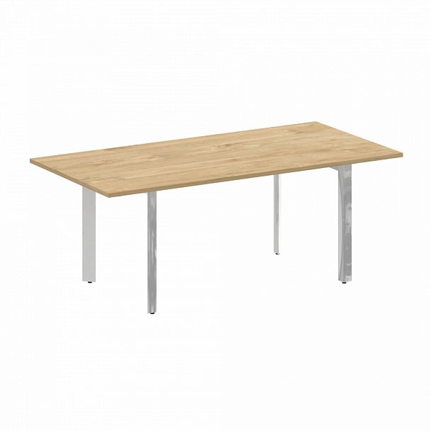 Стол переговорный на П-образном м/к "ONIX DIRECT LUX" M-O.MP-PRG-19 тиквуд светлый - Вид 1