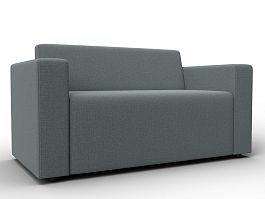 Диван прямой Лига-093 Рогожка серый - Фото предпросмотра