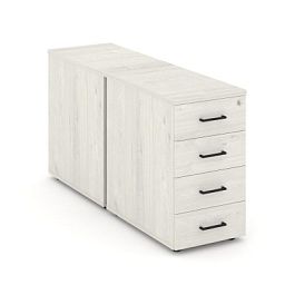 Стайл Проджект Тумба опорная/приставная SN.TOP-012 Дуб Наварра/Черный Ручки 416*1432*750 - Фото предпросмотра