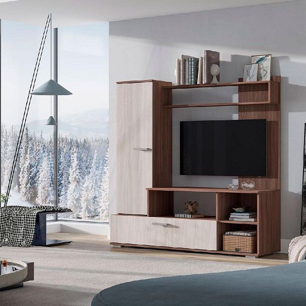 Гостиная Лима ЛДСП шимо темный/шимо светлый - Вид 3