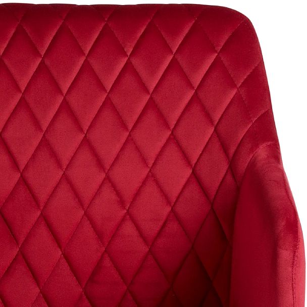 Полубарное поворотное кресло Барли К, Confetti bordo/черный - Вид 8