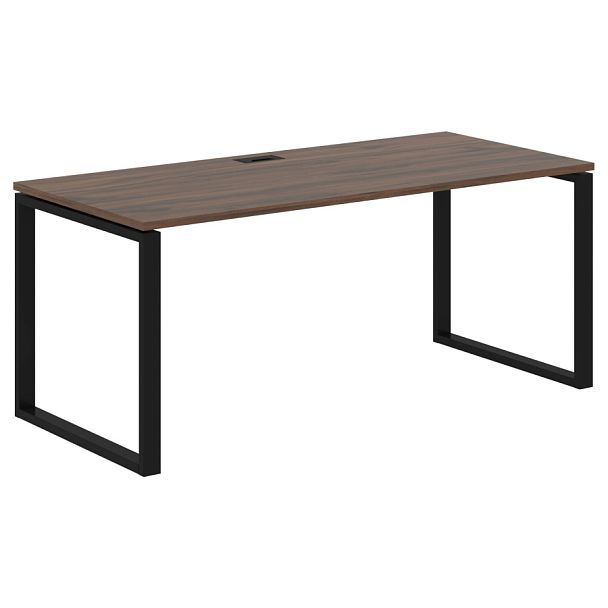 Стол прямой EQST 1780 Дуб Денвер тёмный/Черный 1760х800х750 EDIS - Вид 1