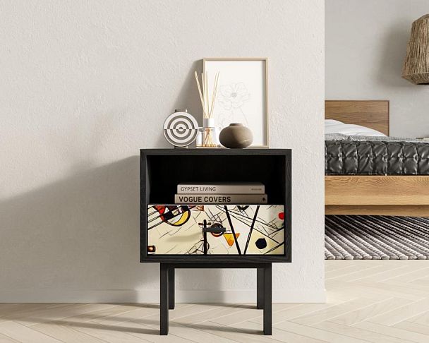 Тумбочка с нижним ящиком Emerson by Kandinsky арт EM17/Print_01 - Вид 4