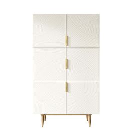 Большой комод с шестью дверками Line LN04/GR1/beige - Фото предпросмотра