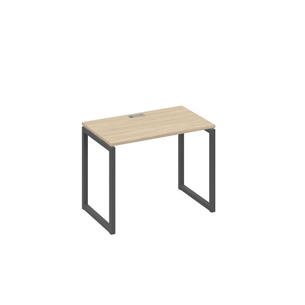 Стол письменный на металлокаркасе QUATTRO A4 А4 Б4 002 БП дуб скандинавский / металлокаркас антрацит - Вид 1