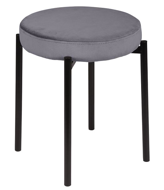 Комплект табуретов Кен, темно-серый H-15/черный, 3 шт. - Вид 1