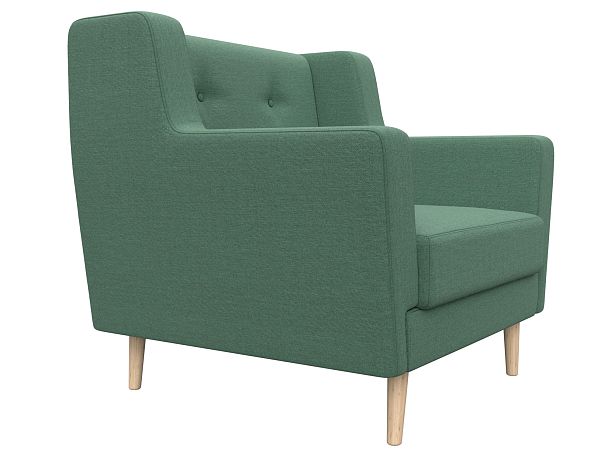 Кресло Брайтон Рогожка зеленый - Вид 3