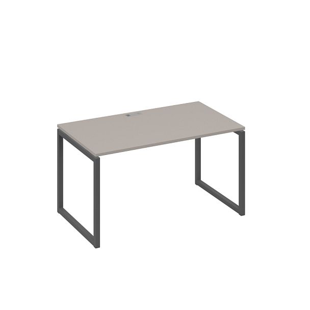Стол письменный на металлокаркасе QUATTRO A4 А4 Б4 024 БП мокко премиум / металлокаркас антрацит - Вид 1