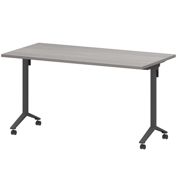 Стол мобильный складной МБ25-140.70 Лиственница/Антрацит 1400x700x750 Моби - Вид 1