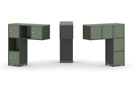 Concept Надставка низкая CN.ONN-002 Кобо/Антрацит/Металл Антрацит 1099*365*1130 - Фото предпросмотра