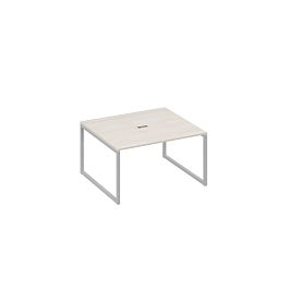 Стол 140 для переговоров каркас QUATTRO A4 А4 Б4 132 БП дуб / металлокаркас серый - Фото предпросмотра