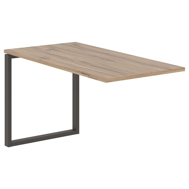 Брифинг-приставка EQB 1367 Дуб Денвер светлый/Мокко 1360х670х750 EDIS - Вид 1