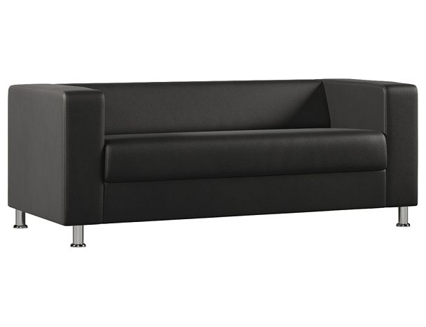 Диван Everprof Wilson трехместный Экокожа Черный - Вид 1