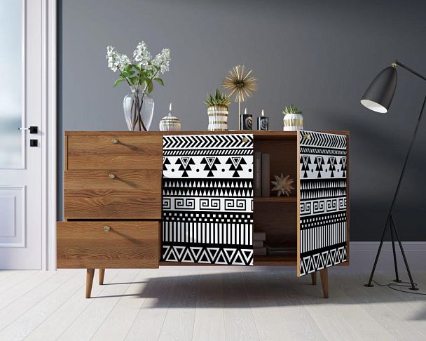 Комод Berber с двумя дверками и ящиками 19 принт арт BB05/Print_19 - Вид 2