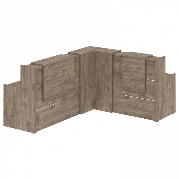 Ресепшн Г-образный "Onix" O.R-K-32 тиквуд темный - Вид 2