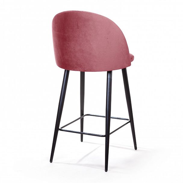 Cтул полубарный Thomas, бархат пудровый 15 - Вид 6