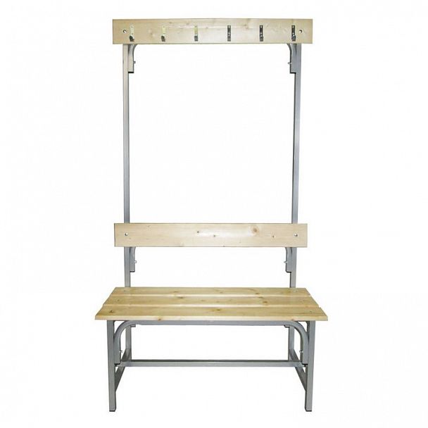 Скамья с вешалкой односторонняя 6 крючков 1000 - Вид 3