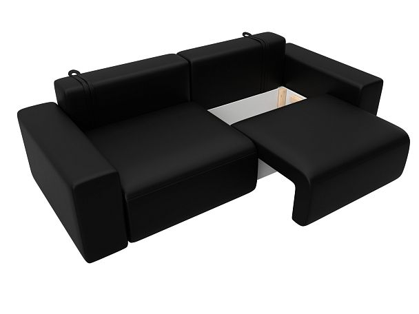 Диван прямой Лига-036 НПБ Классик Экокожа черный - Вид 7