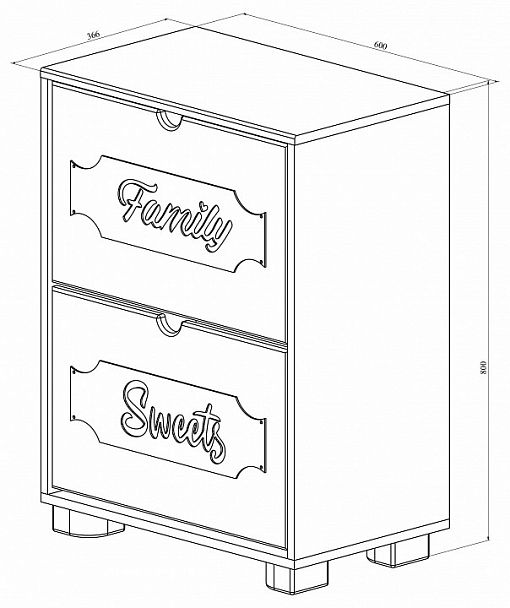 Тумба для обуви ДримСтар ДС-22 - Вид 4