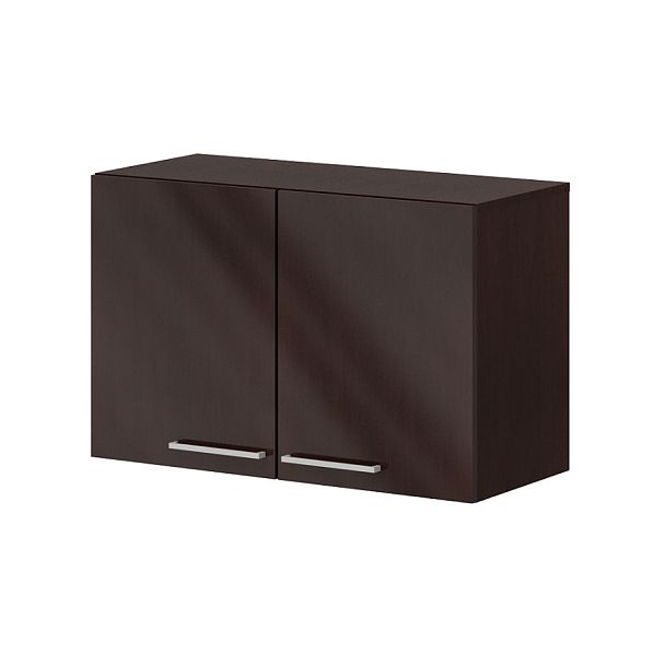 Шкаф навесной широкий "Спикер"  ПК-СПК-ШН58Х90/35-В1-974 темный орех - Вид 1