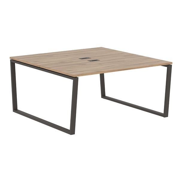 Стол 2-х местный EVWST 1516 Дуб Денвер светлый/Мокко 1560х1606х750 EDIS - Вид 1