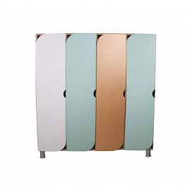 Шкаф 4-секционный, фасад ЛДСП - Фото предпросмотра