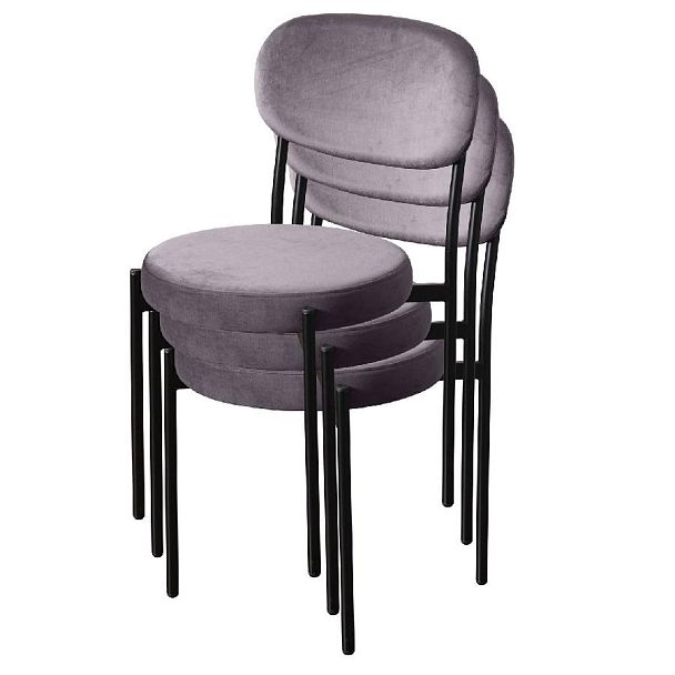 Стул Mason, бархат светло-серый 26 - Вид 7