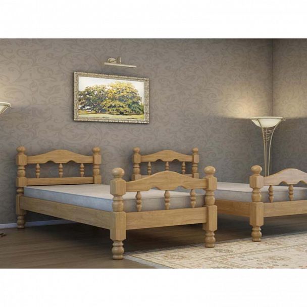 Двухъярусная кровать "Точенка" береза - Вид 2