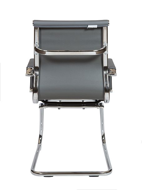 Кресло Техно CF / хром / серая экокожа - Вид 5