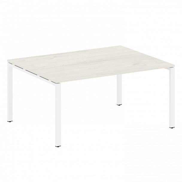 Стол для переговоров "Metal System" БП.ПРГ-1.4 дуб наварра/белый - Вид 1