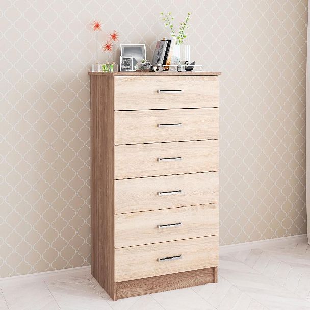 Комод Катрин 4 (620*1160*425) ясень шимо/дуб сонома - Вид 1