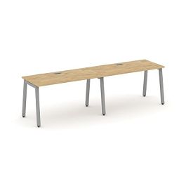 Стайл Проджект Рабочая станция 1 сторон. SN-5A.ORS-001 Тиквуд Светлый/Металл Серый 1960*600*750 - Фото предпросмотра