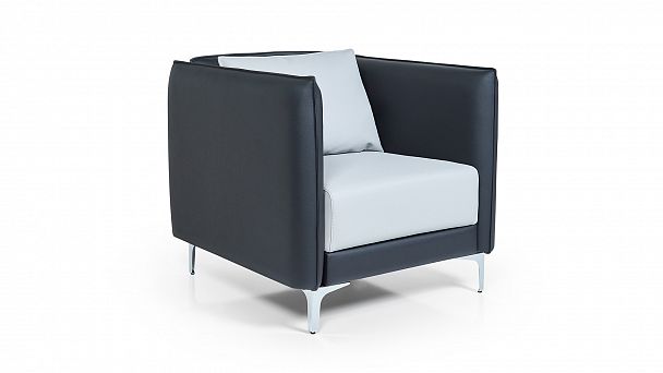 Кресло низкое Lang 88x91x84 чёрный - Вид 10