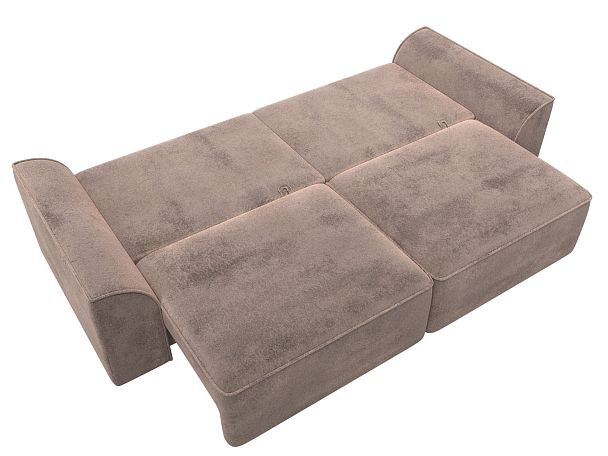 Диван прямой Лига-048 НПБ Велюр бежевый - Вид 10