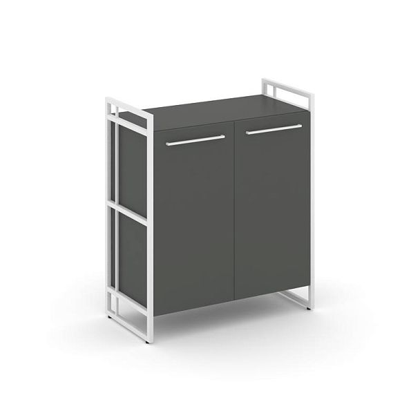 Rift Шкаф 2 ниши широкий RF.SS-21 Антрацит/Металл Белый 798*396*924 - Вид 1