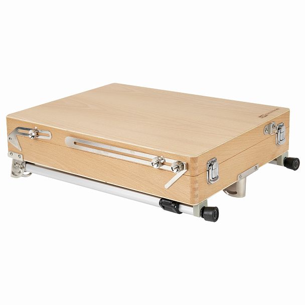 Этюдник из бука, 47х33х8,5 см, высота холста до 60 см, ножки алюминий 78 см, BRAUBERG ART, 192268 - Вид 5