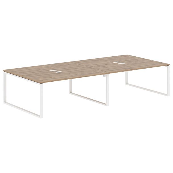 Стол 4-х местный EQWST 3516 Дуб Денвер светлый/Белый 3526х1606х750 EDIS - Вид 1