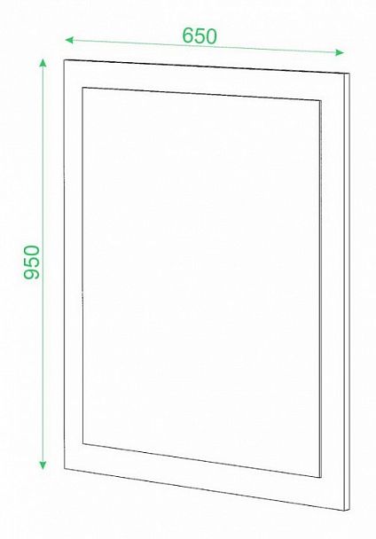 Зеркало настенное Домино Венге - Вид 2