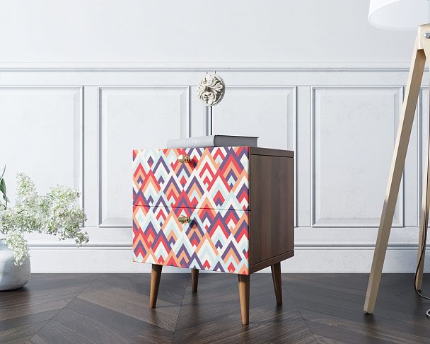 Тумбочка "Berber" с двумя ящиками 2 принт - Вид 5