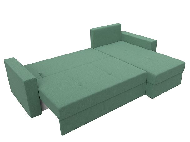 Диван угловой Верона Лайт правый угол Рогожка зеленый - Вид 8