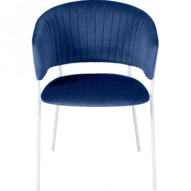 Комплект кухонных стульев Даксон синий велюр/белый, 3 шт. - Вид 2